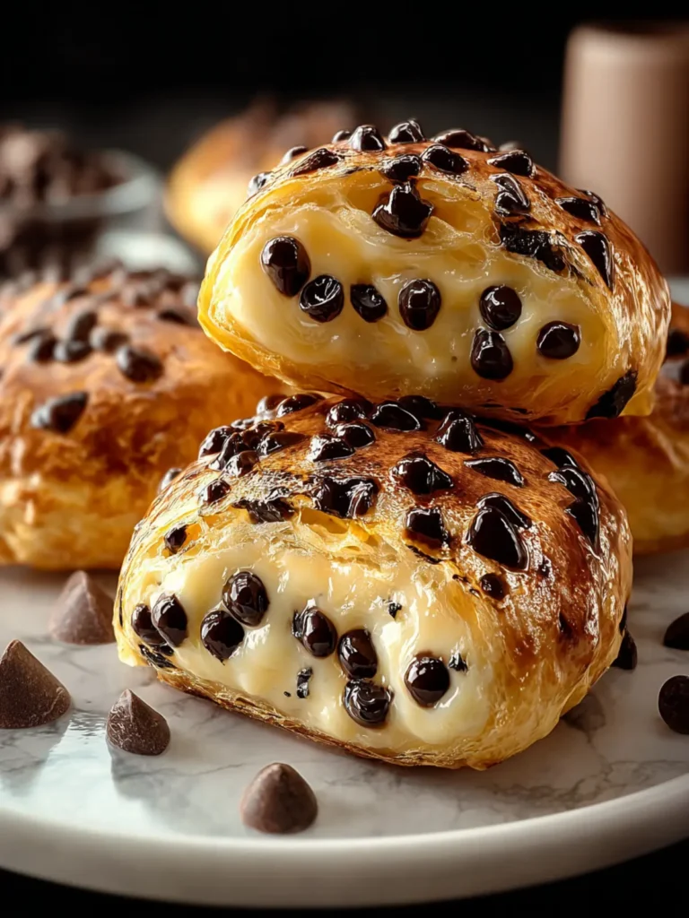 Heavenly Chocolate Chip Vanilla Custard Brioches Recipe First Image