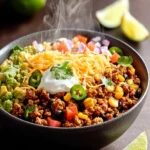 Ground Chicken Taco Bowls First Image