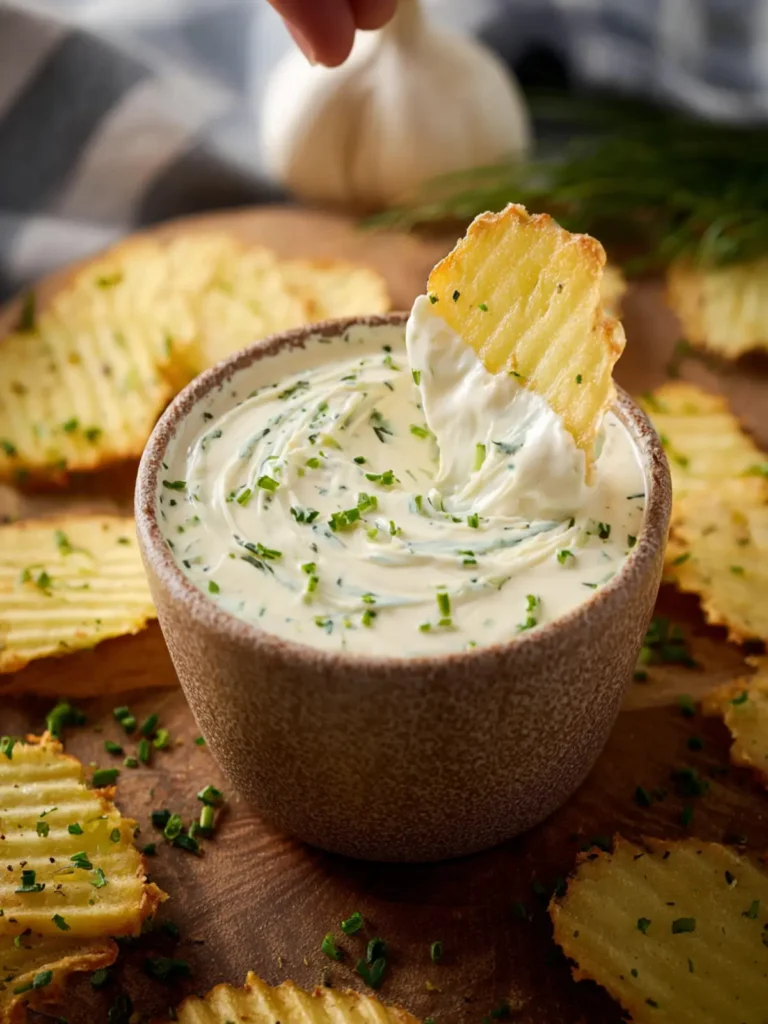 Creamy Garlic and Herb Dip First Image