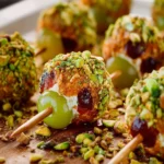 Pistachio Goat Cheese Wrapped Grapes First Image