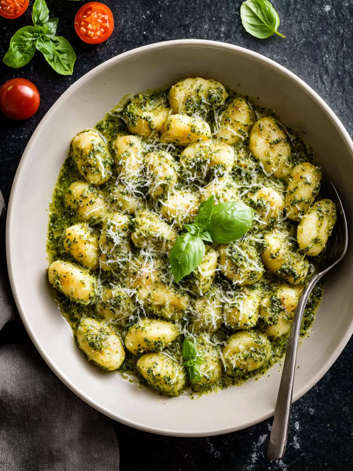 Creamy Pesto Gnocchi First Image