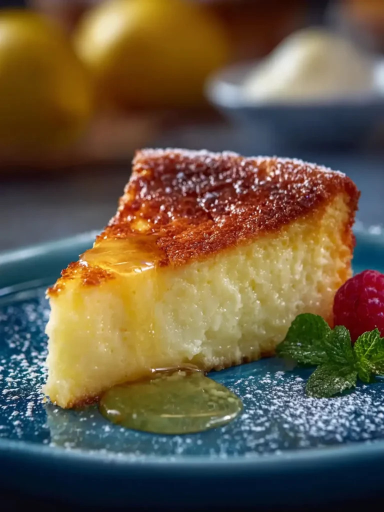 Italian Grandma’s Lemon Custard Cake First Image
