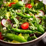 Spring Green Salad with Basil Lemon Vinaigrette First Image