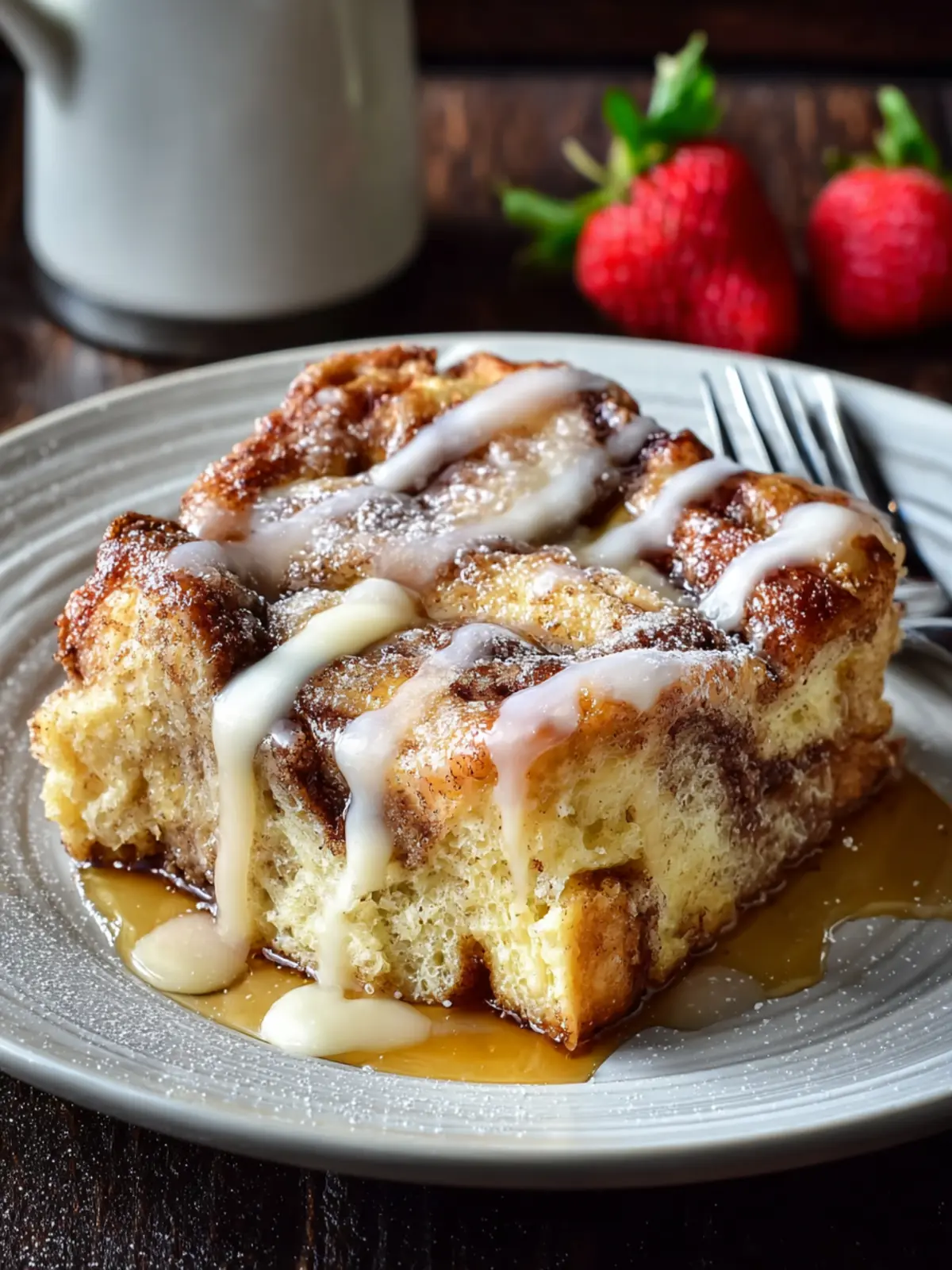 Easy Cinnamon Roll French Toast Casserole (Quick & Cozy Brunch Bake) First Image