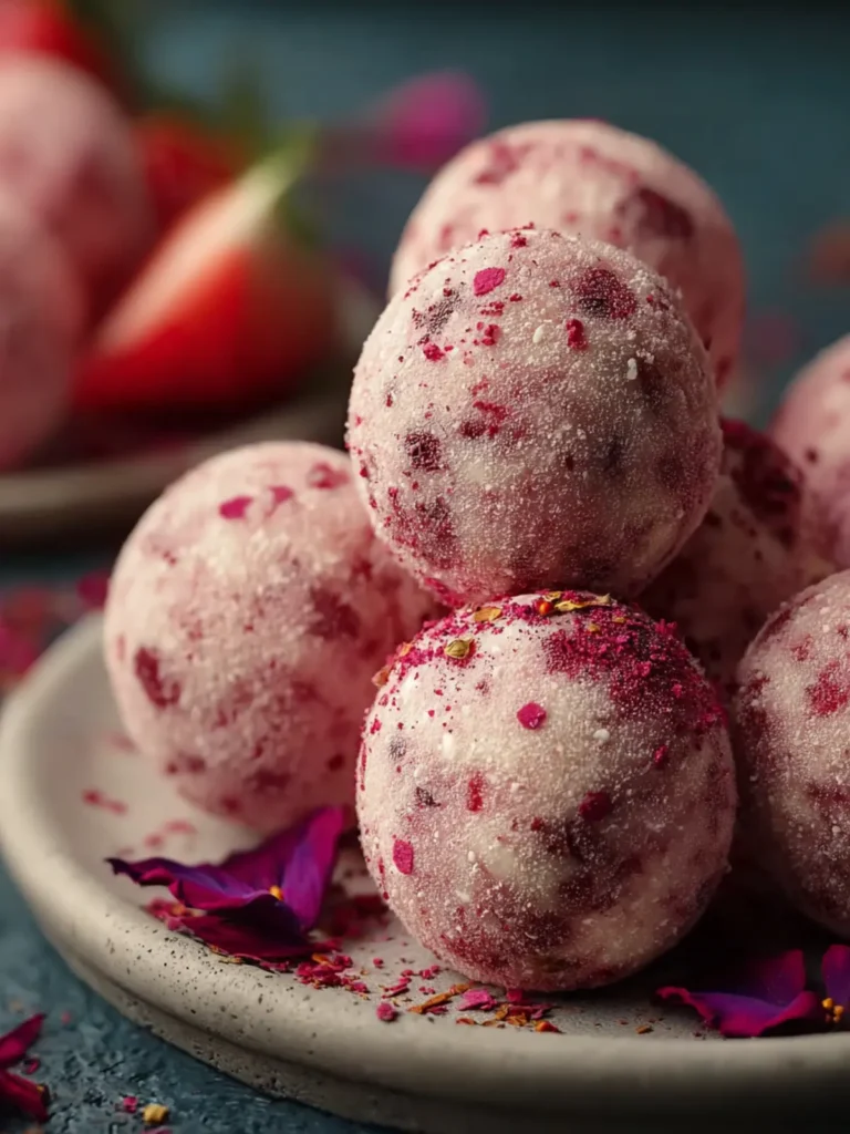 Strawberry Cheesecake Protein Balls First Image