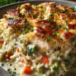 Chicken Alfredo Rice Casserole First Image