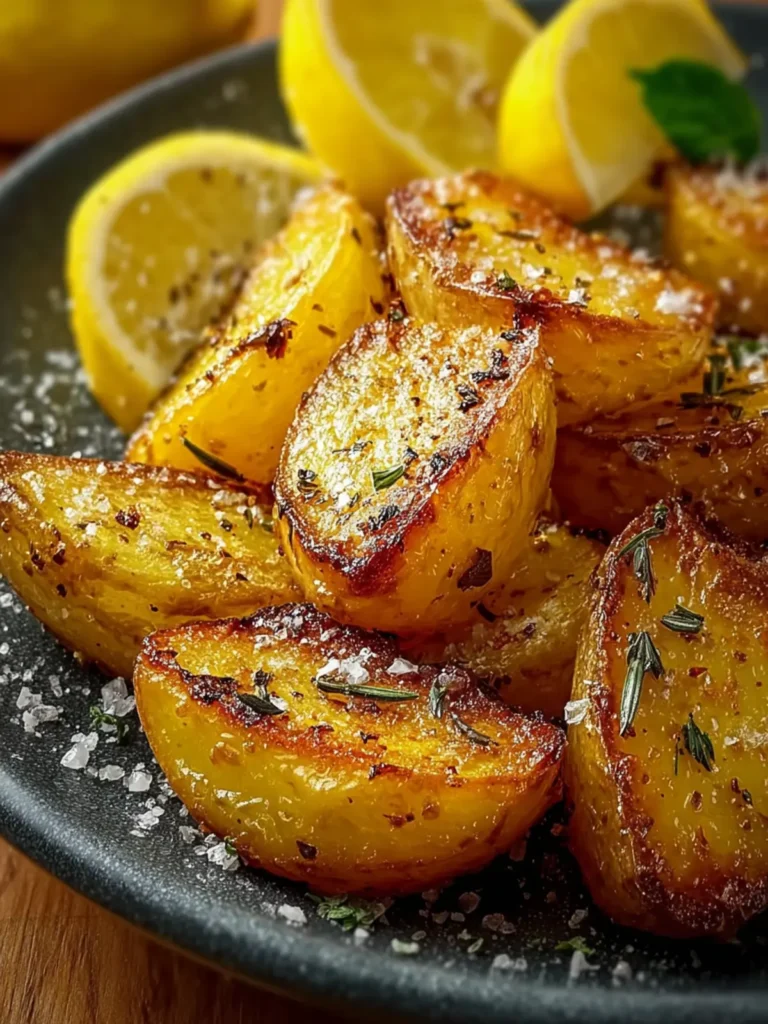 Crispy Greek Lemon Potatoes First Image