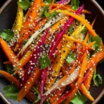 Shaved Rainbow Carrot Sesame Salad First Image
