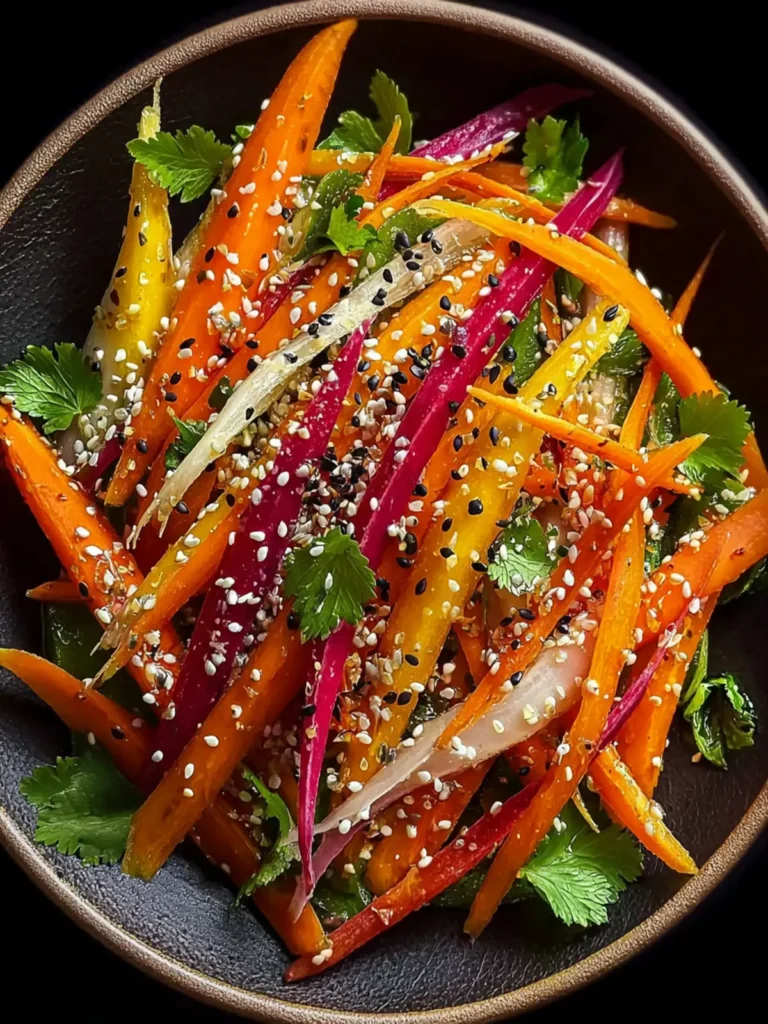 Shaved Rainbow Carrot Sesame Salad First Image