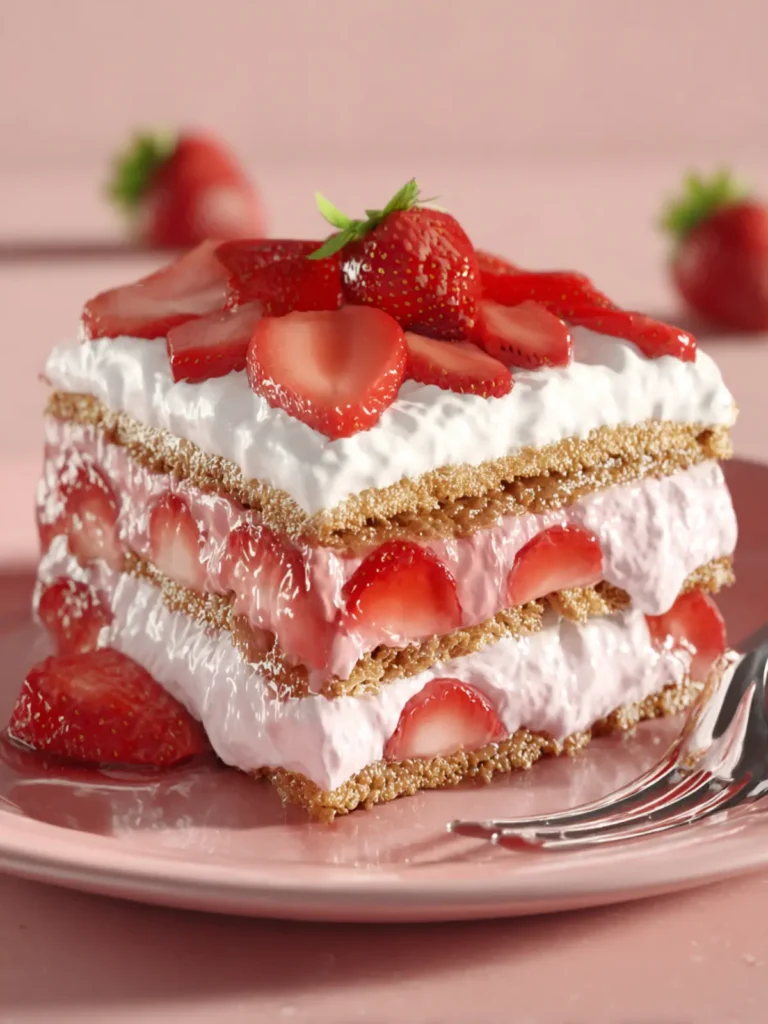 Strawberry Eclair Cake First Image