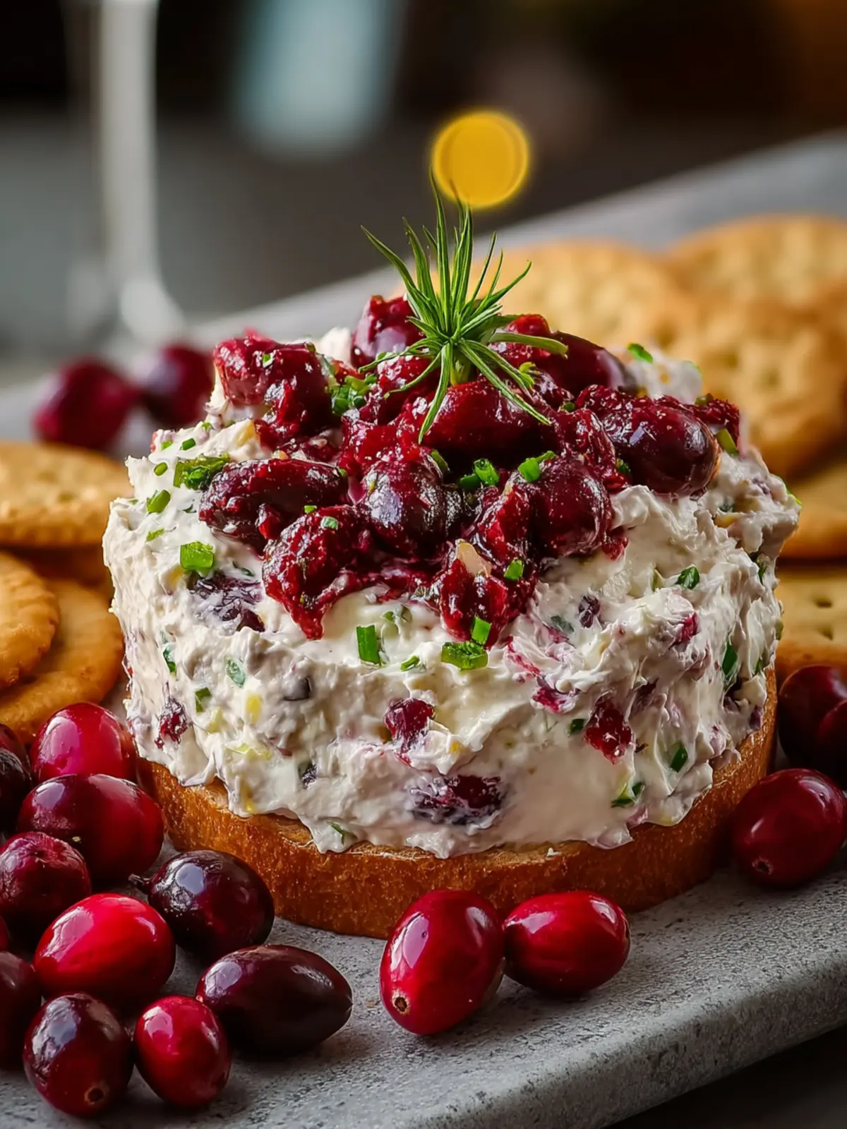 Cranberry Jalapeño Cream Cheese Dip First Image