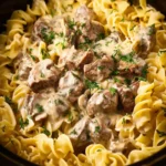 Crock Pot Beef Stroganoff First Image