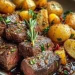 Garlic Butter Steak and Potato Skillet Recipe First Image
