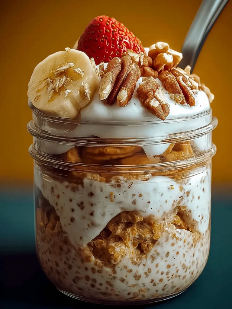 High-Protein Cinnamon Roll Overnight Oats First Image