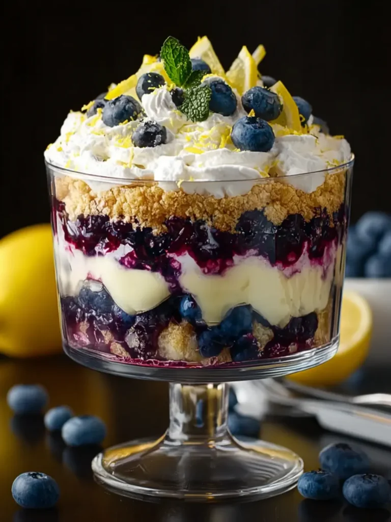 Lemon Blueberry Cheesecake Trifle First Image
