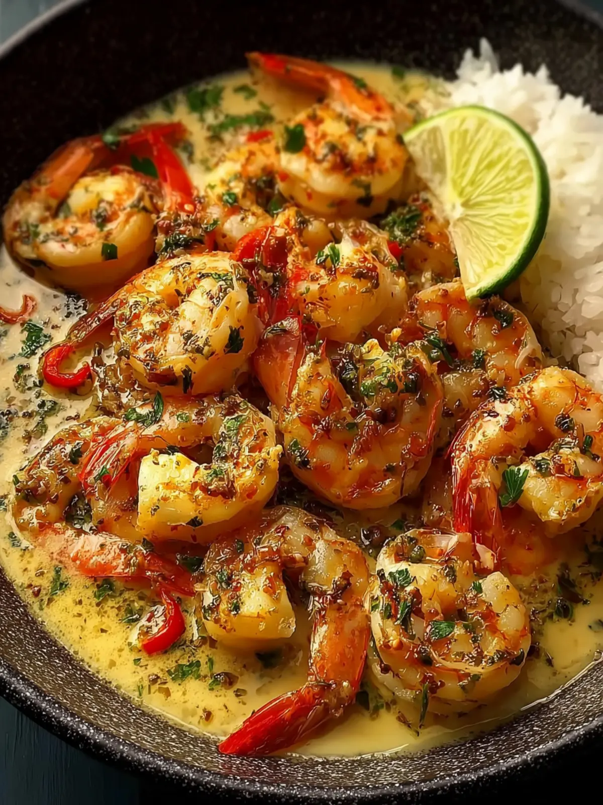 Shrimp with Garlic and Coconut Milk First Image