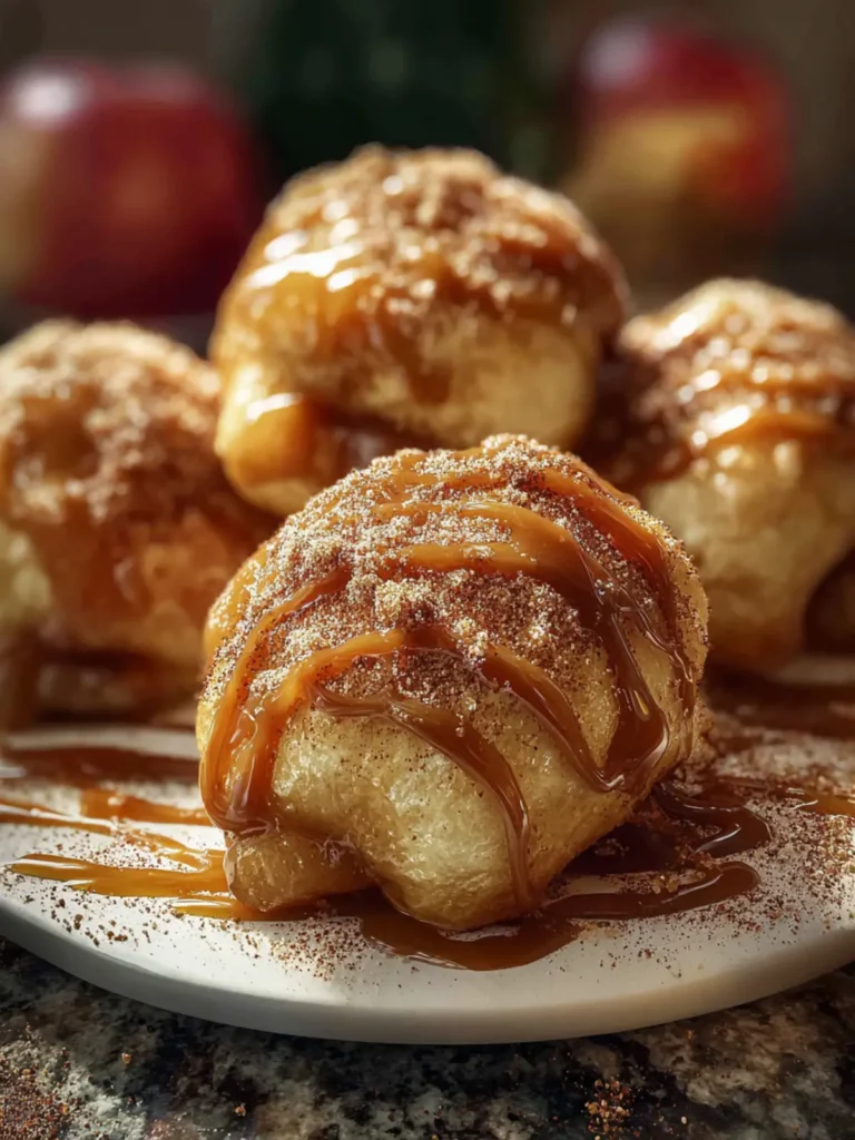 Mouthwatering Caramel Apple Pie Bombs First Image