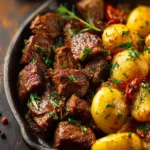 Garlic Butter Beef and Potatoes First Image