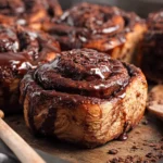 Vegan Chocolate Cinnamon Rolls First Image