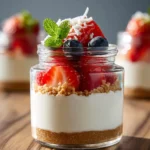 Healthier No-Bake Cheesecake in a Jar First Image