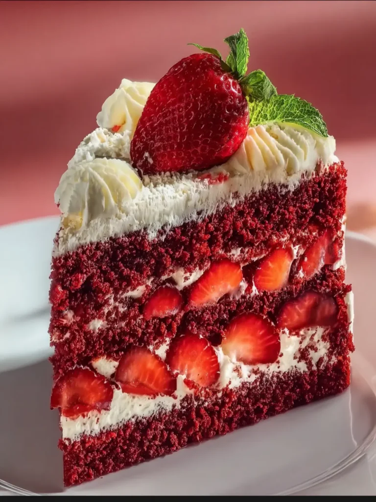 Strawberry Velvet Cake First Image