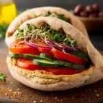 Easy Hummus Pita Sandwiches First Image