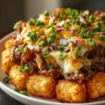 Philly Cheesesteak Tater Tot Bake First Image
