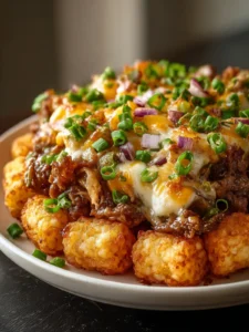 Philly Cheesesteak Tater Tot Bake First Image